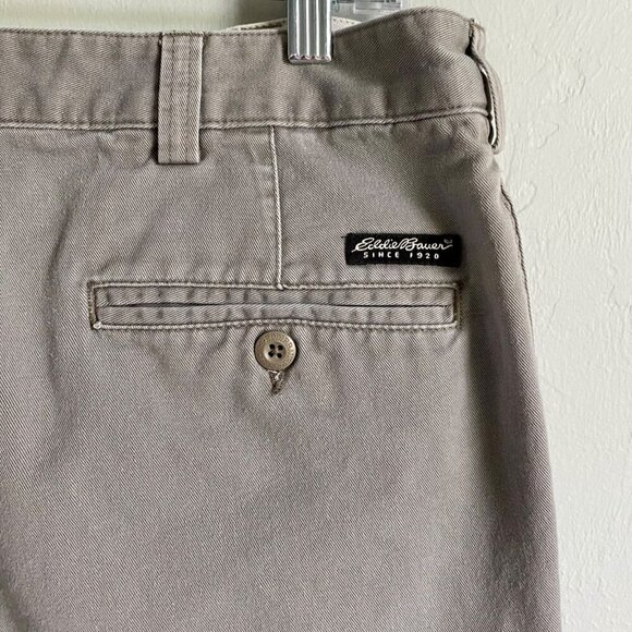 Eddie Bauer Men's Relaxed Fit Gray Cotton Pants Size 38 x 29 - Picture 9 of 10